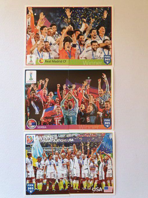 Panini Fifa 365 2016 Lot de 62 sticker photo équipe