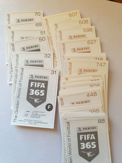 Panini Fifa 365 2016 Lot de 62 sticker photo équipe