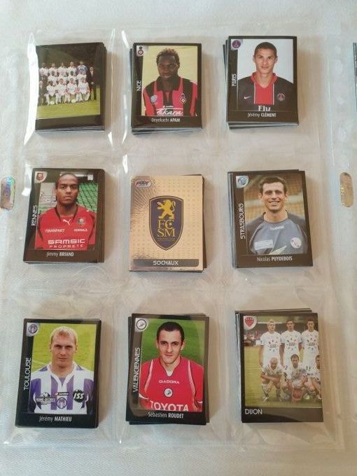 Panini championnat de France Foot 2008 set complet Album+images