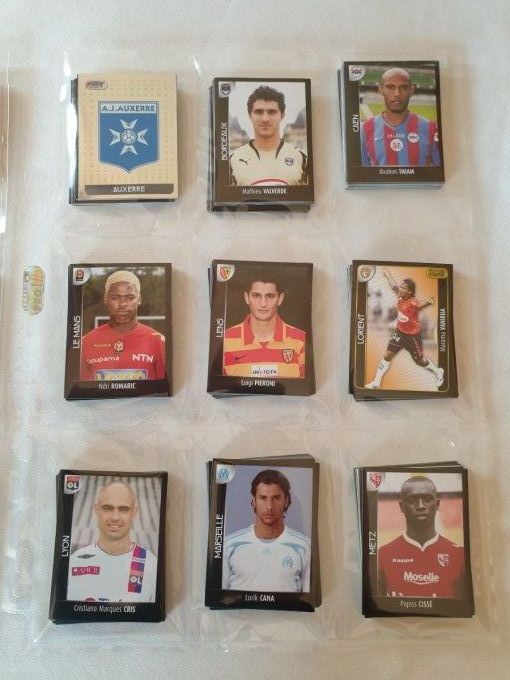 Panini championnat de France Foot 2008 set complet Album+images