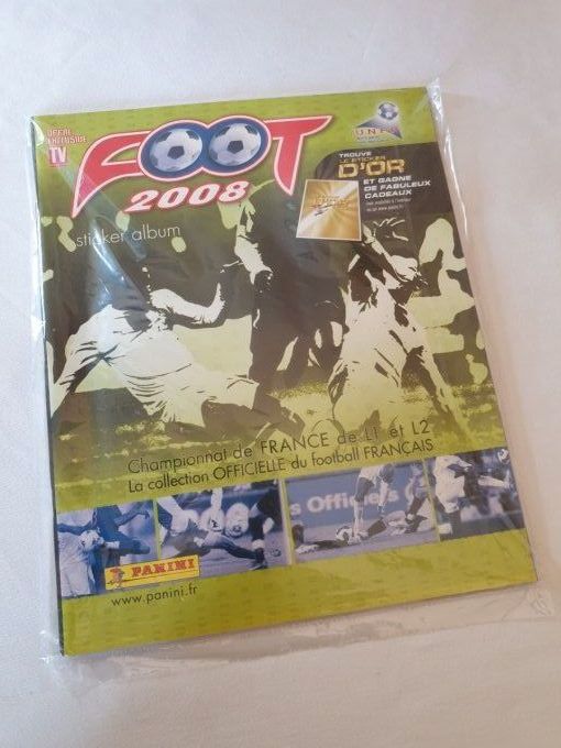 Panini championnat de France Foot 2008 set complet Album+images