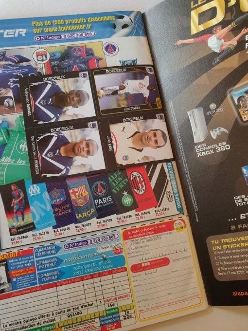 Panini championnat de France Foot 2008 set complet Album+images