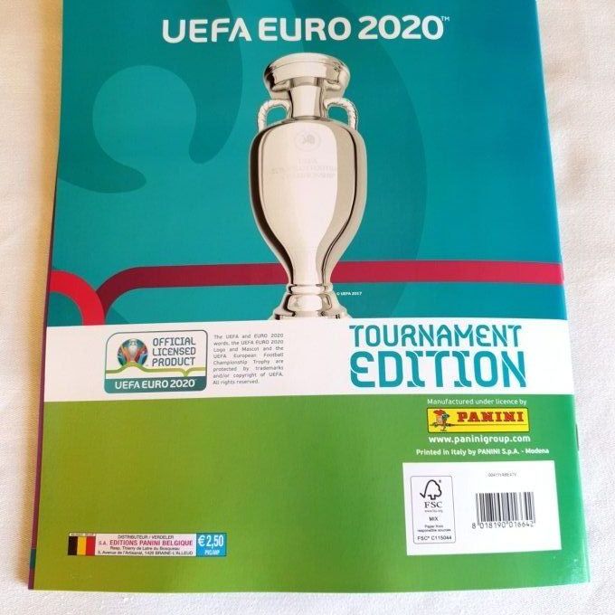 Panini Tournament Edition Euro 2020 set complet 653 images Belge