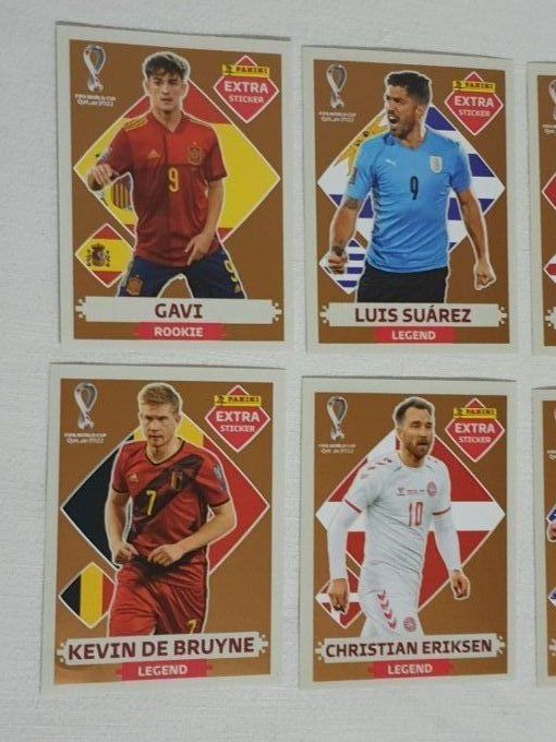 Panini qatar 2022 extra sticker  legend rookie a la pièce