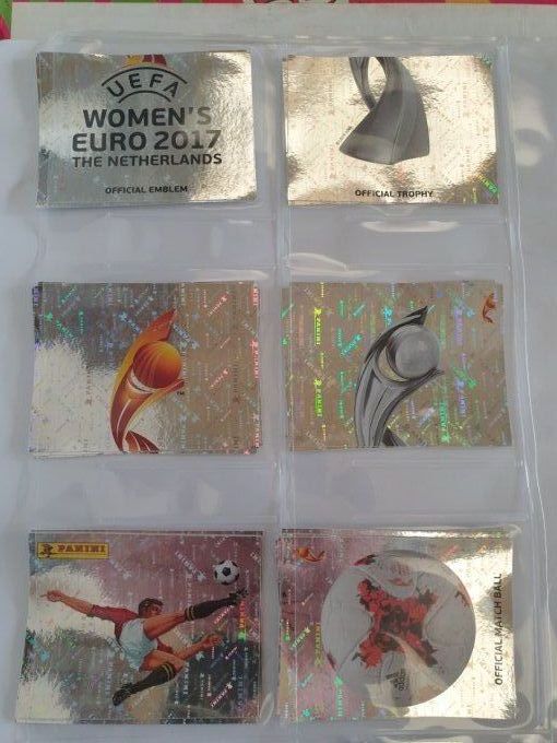 Panini women euro 2017 ecusson au choix