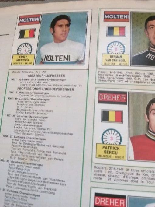 panini sprint 1972 album complet coller neuf