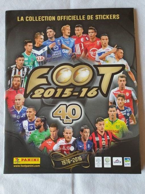 Panini Foot 2015-2016 championnat de France Album vide