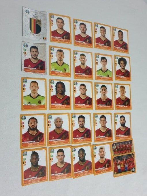 Panini Euro 2020 preview Belgium team