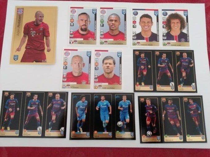 Panini Fifa 2016  lot de 69 stickers sans double