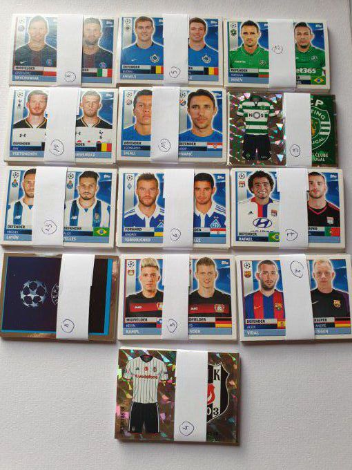 Topps Champions League 2016/2017 set complet