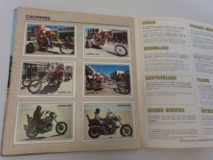 panini Super moto 1970 album complet