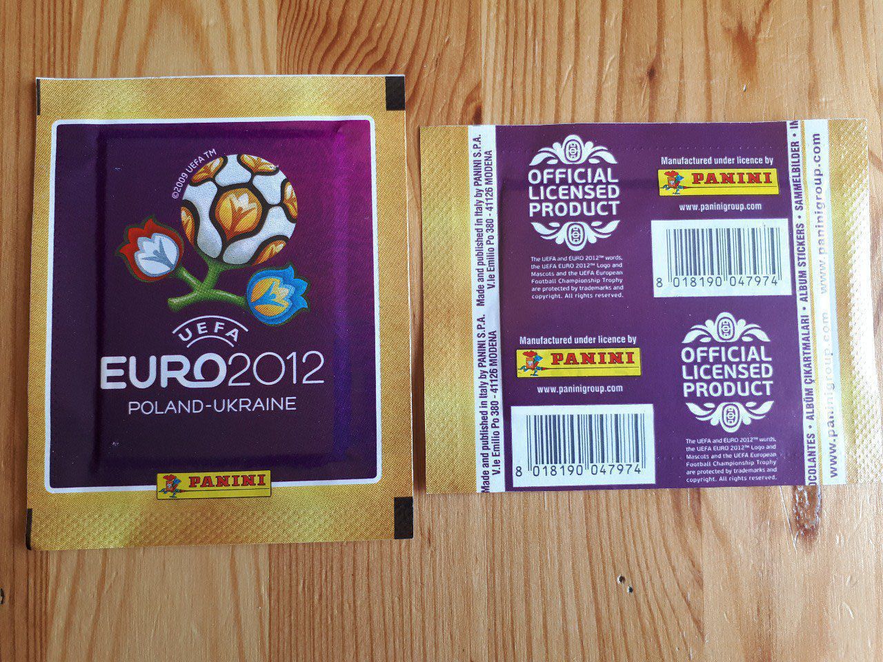 Panini Euro 2012 International Par pochettes
