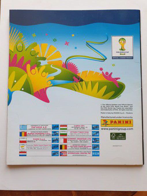 Panini Album vide Brazil 2014 Belgique