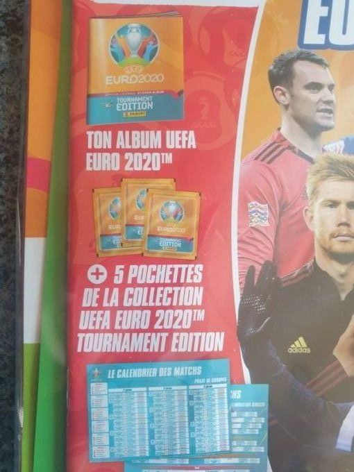 Panini Euro 2020 Tournament Starter Pack+foot magazine  version Française