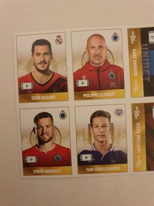 Panini Pro League 2018 planche sticker soulier d'or